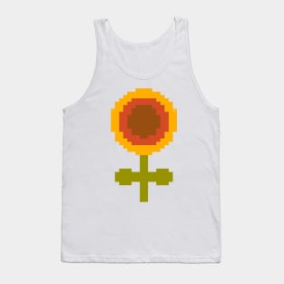 Sunflower Pixel Art Tank Top